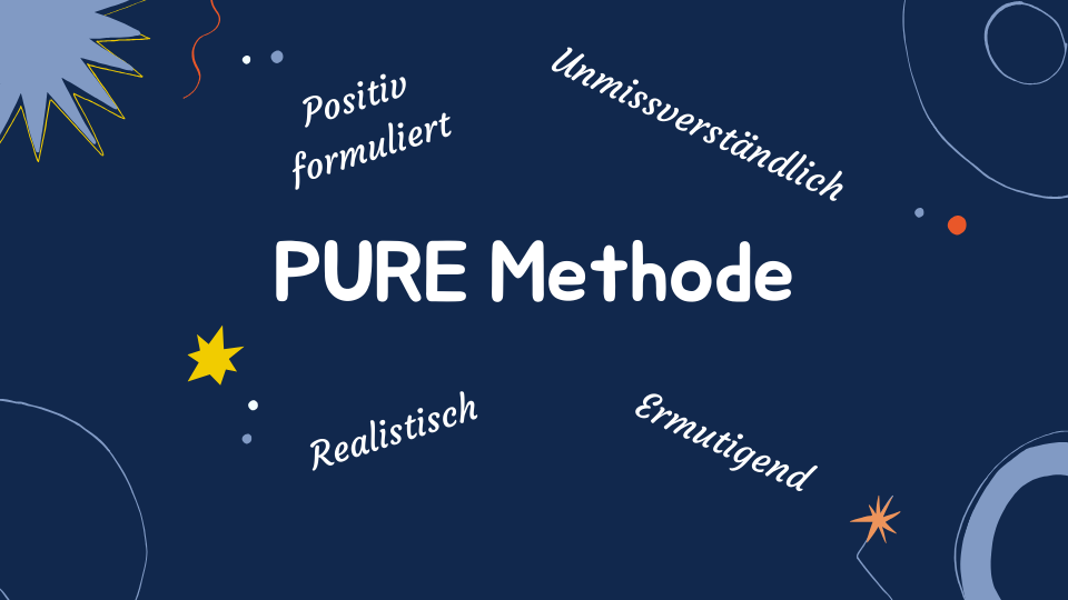 Ziele smart definieren PURE Methode